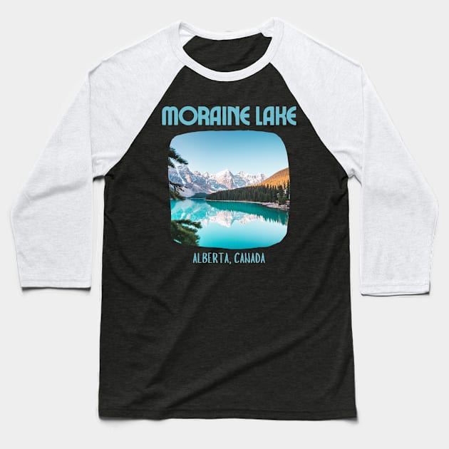 Moraine Lake Alberta Canada Baseball T-Shirt by soulfulprintss8